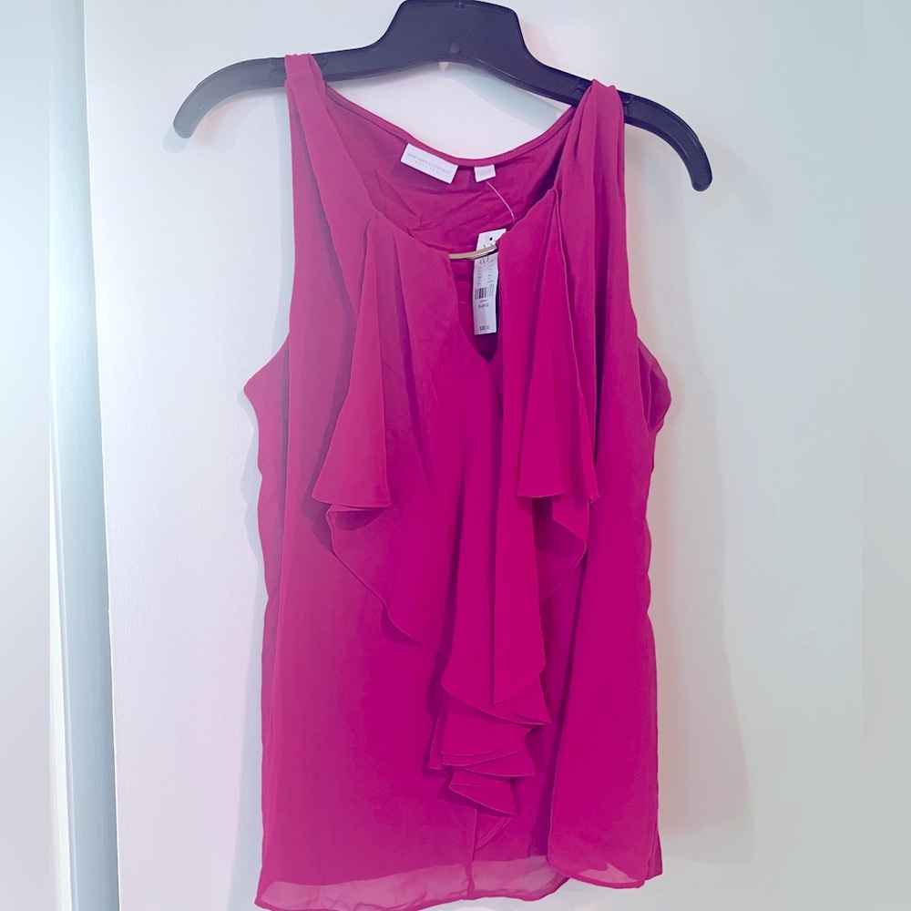 NY&Co Pink Flowy Blouse NWT